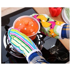Găng Tay Làm Bánh/ Lò Nướng Nhấc Nồi Chất Liệu Dày Chống Nóng tốt, Bao tay vải   chống nóng p191-122 (1 chiếc)