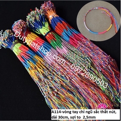 Vòng Tay Chỉ Ngũ Sắc Nepal May Mắn, vòng tay may mắn,Vòng ngũ sắc Tây Tạng - vòng tay chỉ ngũ sắc may mắn