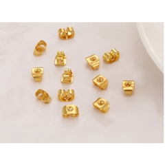 100 CHỐT ĐUÔI HOA TAI - BỊT SAU KHUYÊN XỎ 5-6MM/ CHỐT CHUÔI HOA TAI