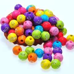 10-50 Hạt tròn in THÁNH GIÁ nhiều màu 8mm