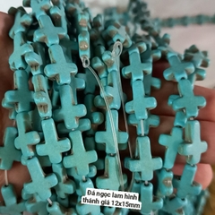 1 viên đá ngoc lam lỗ từ 1mm đến 1,5mm size 8mm 10mm 12mm