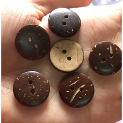 (p118-38) 10-50 nút gỗ dừa size 12.5/15/18mm