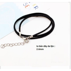 1-5 vòng cổ dây da lộn size2.6mm
