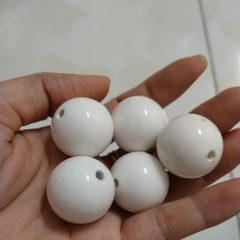 3viên gốm sứ trắng 24mm