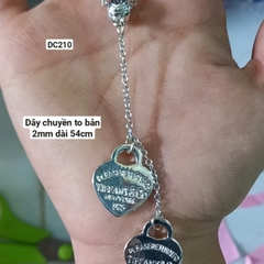 Dây chuyền thời trang xích màu bạc :DC201->DC214