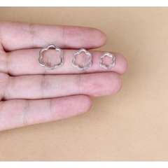 charm hoa 6 cánh bạc 925 size 6-8.5mm