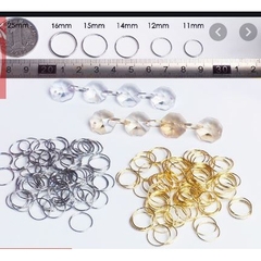 10-20 khoen inox không rỉ nối hạt trang trí rèm, đèn chùm size 11-12-14-16-20mm