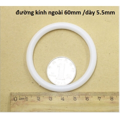 1-5 Vòng tròn nhựa Size 6cm làm dreamcatcher,làm macrame, trang trí handmade