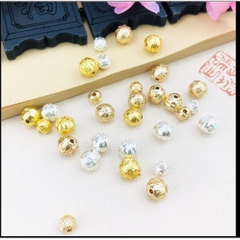 5 viên charm khắc cánh hoa 6/8mm mix trang sức (p160-13+14)