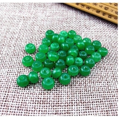2-10 viên charm đệm xỏ đá 5x8mm, lỗ 1.5mm tự nhiên (p131-25) MH2636