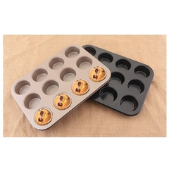 Khuôn nướng bánh Cupcake, bánh Muffin 4 ô / 6 ô /12 ô chống dính