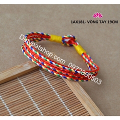 Vòng Tay Chỉ Ngũ Sắc Nepal May Mắn, vòng tay may mắn,Vòng ngũ sắc Tây Tạng - vòng tay chỉ ngũ sắc may mắn
