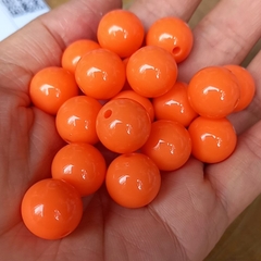 10-25gam hạt nhựa 14mm tròn nhiều màu có lỗ xỏ dây cỡ 2mm dùng làm trang sức, thủ công handmade, học liệu