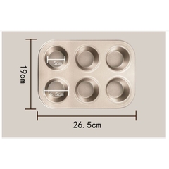 Khuôn nướng bánh Cupcake, bánh Muffin 4 ô / 6 ô /12 ô chống dính