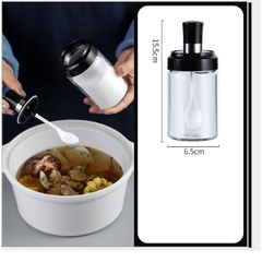 hủ lọ thủy tinh đựng gia vị , dầu ăn cho nhà bếp kiểu nắp nhọn (p175-64)