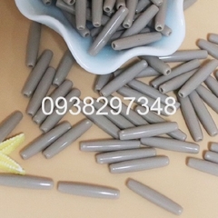 10-50gam hạt nhựa dạng ống 5x25mm làm đồ trang sức, túi xách