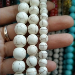 10 viên ngọc lam turquoise màu kem