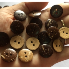 (p118-38) 10-50 nút gỗ dừa size 12.5/15/18mm