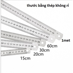 Thước đo, thước Kẻ thép không rỉ nhiều size