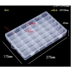 Hộp nhựa nhiều ngăn tháo lắp các ngăn, hộp chia thuốc