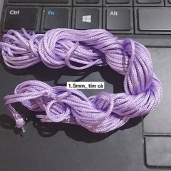 Bó lớn như hình 20-30met dây dù size 0.5-0.8- 1-1.5mm đan vòng đủ màu, dây đan vòng tay, dây thắt vòng,vòng cổ