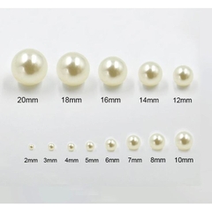 25-50-100gam hạt nhựa ngọc trai 8mm không lỗ