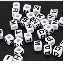 10 Hạt chữ cái vuông 7mm từ A-Z