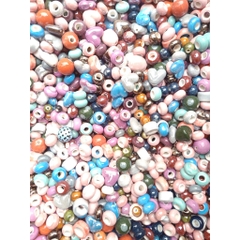 gói 10 charm gôm sứ lỗ to mẫu ngẫu nhiên (hàng sale)