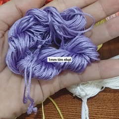 Bó lớn như hình 20-30met dây dù size 0.5-0.8- 1-1.5mm đan vòng đủ màu, dây đan vòng tay, dây thắt vòng,vòng cổ