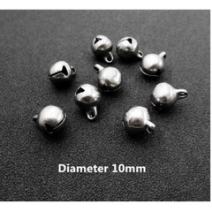 5-10 charm chuông inox không rỉ mix vòng