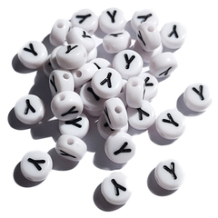 (chọn chữ) 10 hạt chữ cái, chữ số, phép tính 4x7mm nền trắng chữ đen