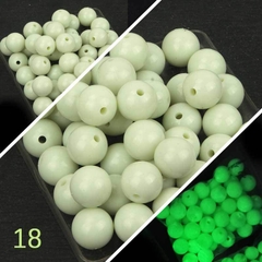 50 gam hạt nhựa dạ quang tròn đủ size 4mm, 5mm, 6mm, 8mm, 10mm, 12mm, 14mm, 16mm ,18mm , 10mm, 22mm, 25mm