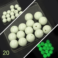 50 gam hạt nhựa dạ quang tròn đủ size 4mm, 5mm, 6mm, 8mm, 10mm, 12mm, 14mm, 16mm ,18mm , 10mm, 22mm, 25mm