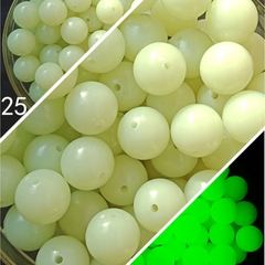 50 gam hạt nhựa dạ quang tròn đủ size 4mm, 5mm, 6mm, 8mm, 10mm, 12mm, 14mm, 16mm ,18mm , 10mm, 22mm, 25mm