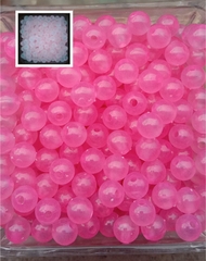 50gam hạt dạ quang đủ màu 6mm, 8mm, 10mm, 12mm, hạt nhựa tròn