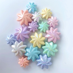 50-500gam hạt charm hoa chong chóng 20mm, 27mm, charm nhựa bóng holo