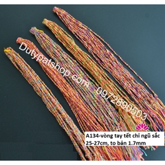 Vòng Tay Chỉ Ngũ Sắc Nepal May Mắn, vòng tay may mắn,Vòng ngũ sắc Tây Tạng - vòng tay chỉ ngũ sắc may mắn