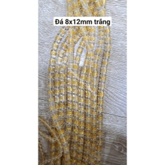 (Giá sĩ) 25-100viên (1dây) lu thống 8x12mm, 10x14mm, 12x16mm, đá tròn 6-8-10 in chú đại bi nhiều màu làm vòng phong thủy