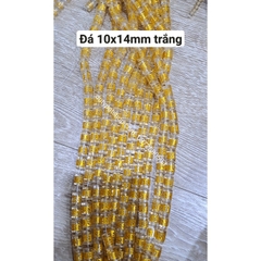 (Giá sĩ) 25-100viên (1dây) lu thống 8x12mm, 10x14mm, 12x16mm, đá tròn 6-8-10 in chú đại bi nhiều màu làm vòng phong thủy