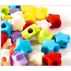 100gam hạt nhựa ngôi sao 9mm, 11mm, 12mm ,13mm dùng trang trí vòng hạt, cột tóc,làm đồ chơi, thủ công handmade....