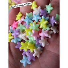 100gam hạt nhựa ngôi sao 9mm, 11mm, 12mm ,13mm dùng trang trí vòng hạt, cột tóc,làm đồ chơi, thủ công handmade....