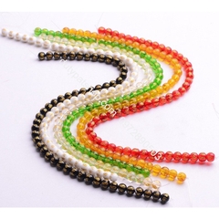 (Giá sĩ) 25-100viên (1dây) lu thống 8x12mm, 10x14mm, 12x16mm, đá tròn 6-8-10 in chú đại bi nhiều màu làm vòng phong thủy