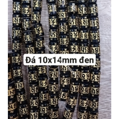 (Giá sĩ) 25-100viên (1dây) lu thống 8x12mm, 10x14mm, 12x16mm, đá tròn 6-8-10 in chú đại bi nhiều màu làm vòng phong thủy