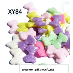100-500gam hạt nhựa Hình Nơ bướm trang trí vòng hạt, cột tóc,làm đồ chơi, trang trí thủ công handmade....