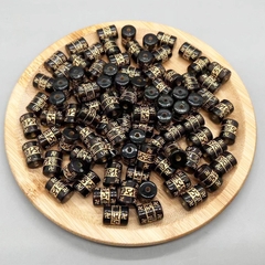 50gam Lu thống nhựa in chú đại bi 8x12mm, 10x14mm làm vòng tay phong thủy