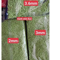 gói 450gam hạt cườm tiểu 2mm, cườm trung 3mm, cườm đai 3.6mm nhiều màu