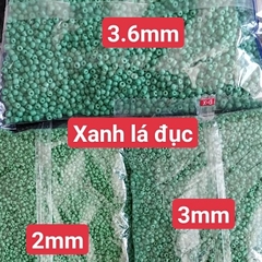 gói 450gam hạt cườm tiểu 2mm, cườm trung 3mm, cườm đai 3.6mm nhiều màu