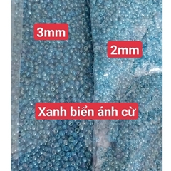 gói 450gam hạt cườm tiểu 2mm, cườm trung 3mm, cườm đai 3.6mm nhiều màu