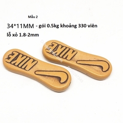 Bản sao của 50gam Hạt nhựa giả gỗ đủ kiểu để làm vòng tay, vòng cổ các loại