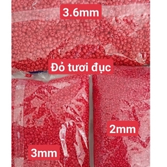 gói 450gam hạt cườm tiểu 2mm, cườm trung 3mm, cườm đai 3.6mm nhiều màu